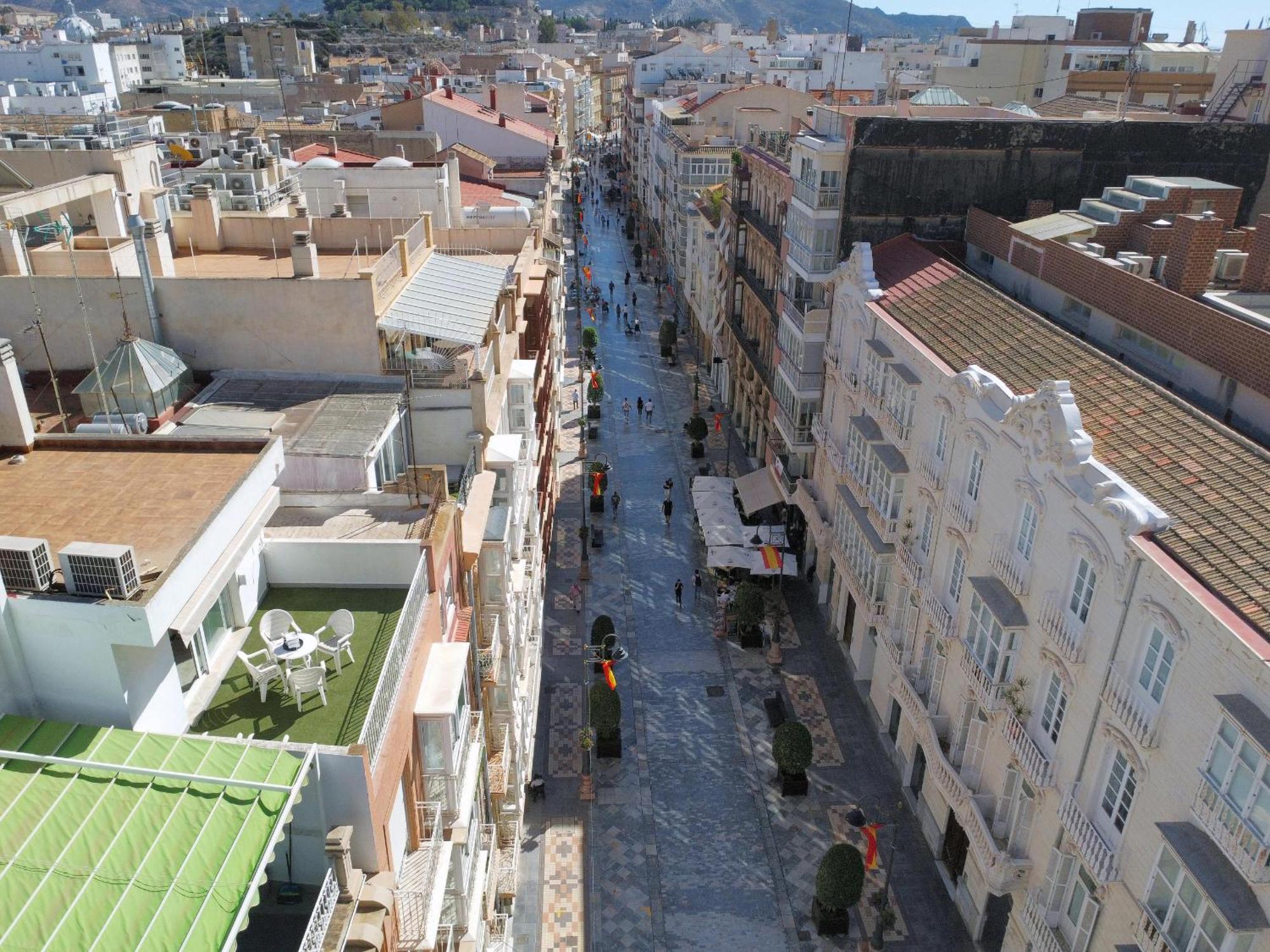 דירות Atico A Cartagena Centro Historico Parking מראה חיצוני תמונה