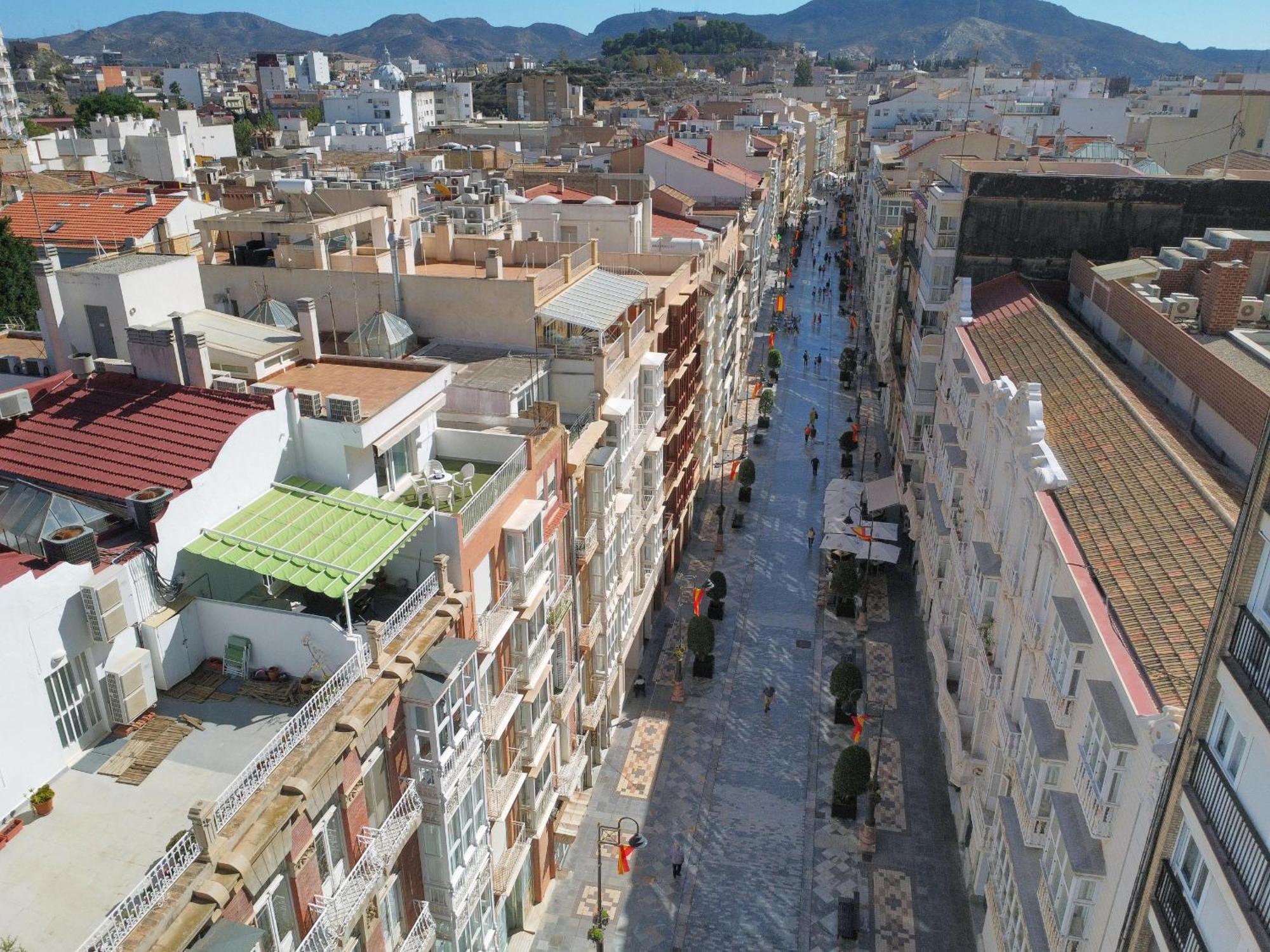 דירות Atico A Cartagena Centro Historico Parking מראה חיצוני תמונה